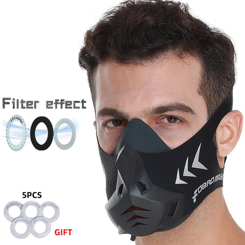 FDBRO Workout Air Filter Cotton Dust Proof Cycling Sport Mask High Altitude Protective Breathing Training Running Sport Mask Pro