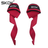 SKDK 1Pair Weightlifting Hand Belt Anti-slip Sport Fitness Wrist Wraps Straps Gym Support Lifting grip belt Fitness Bodybuilding
