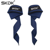 SKDK 1Pair Weightlifting Hand Belt Anti-slip Sport Fitness Wrist Wraps Straps Gym Support Lifting grip belt Fitness Bodybuilding