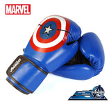 Marvel HIGH Quality Adults Men Boxing Gloves PU Leather Size 10 Thai Boxing Gloves Mitts Equipment