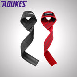 1 Pair Men Weightlifting Hand Belt Anti-slip Sport Fitness Wrist Wraps Straps Gym Support Lifting grip belt Fitness Bodybuilding