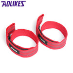 1 Pair Men Weightlifting Hand Belt Anti-slip Sport Fitness Wrist Wraps Straps Gym Support Lifting grip belt Fitness Bodybuilding