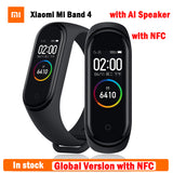 In stock Original Xiaomi Mi Band 4 Global version with NFC Newest Smart Wristband Xiaomi Band 4 Heart Rate Fitness Color Screen