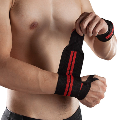 Adjustable Wristband Elastic Breathable Wrist Wraps Bandages Weightlifting Powerlifting Wrist Support Fitness Gym Sports Straps