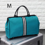 Women Sport Bag Stripe Gym Bag Fitness Sports Bag Large Travel Handbag Duffle Bags Overnight Weekend Traveling Bags Men XA637WB