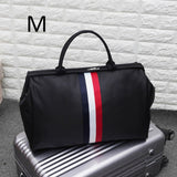 Women Sport Bag Stripe Gym Bag Fitness Sports Bag Large Travel Handbag Duffle Bags Overnight Weekend Traveling Bags Men XA637WB