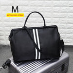 Women Sport Bag Stripe Gym Bag Fitness Sports Bag Large Travel Handbag Duffle Bags Overnight Weekend Traveling Bags Men XA637WB