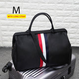 Women Sport Bag Stripe Gym Bag Fitness Sports Bag Large Travel Handbag Duffle Bags Overnight Weekend Traveling Bags Men XA637WB