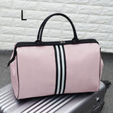 Women Sport Bag Stripe Gym Bag Fitness Sports Bag Large Travel Handbag Duffle Bags Overnight Weekend Traveling Bags Men XA637WB