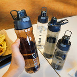 DILLER Water Bottle Popular Gray Men Outdoor Sport Travel My Drink Bottle Portable Leakproof Plastic Milk fruit gym Bottles