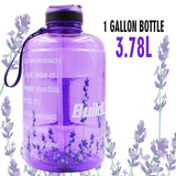 QuiFit 3.78L 2.2L 1.3L 128oz 1 Gallon Water Bottle with Straw Clear Plastic Drinking Bottles Big GYM Jug Cup BPA Free GYM Sports