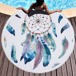 Round Beach Towel Floral Tassel Yoga Mat Round Blanket Macrame Beach Cooling Towel Round Beach Microfiber Towel