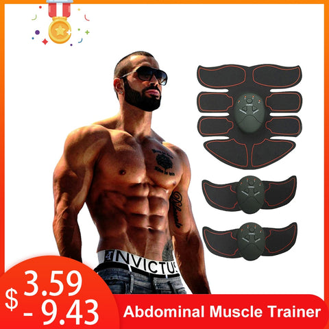 Gym Slimming Fat Burning Exerciser Electric Muscle Training Gym Smart Fitness Muscle Stimulator Abdominal Tool Muscle Stimulator