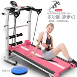 Mini Folding Treadmill  Mute Fitness Equipment Wide Run Belt Treadmill 3 In 1 Twisting Waist Machine 300kg Bearing