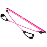 Portable Pilate Bar Kit With Resistance Band Adjustable Pilates Exercise Stick Toning Bar For Fitness Home Yoga Gym Body WorkOut