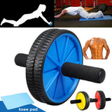 Body Fitness Dual Wheel Abdominal Training Roller Home Gym Arm Waist Exerciser Pad Fitness Body Building Equipments Ab Rollers
