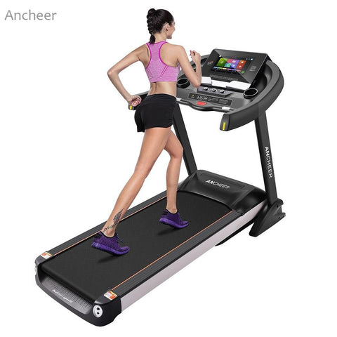 ANCHEER Fitness Folding Electric Treadmill Exercise Equipment Motorized Treadmill Gym Home Walking Jogging Running Machine