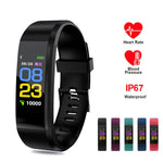 TEZER Smart Wristband 115 Plus Blood Pressure Watch Fitness Tracker Heart Rate Monitor Band Smart Activity Tracker