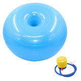 PVC Yoga Ball Donut Trainer Exercise Stable Yoga Ball Fitness Equipment Training Tool for Gym Office 3 Colors