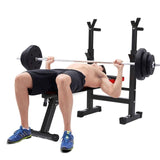 ANCHEER Multi-Functional Weight Bench gym Hantelbank Height Adjustable Bench Press Squat Rack Fitness Folded DUMBBELL STOOL