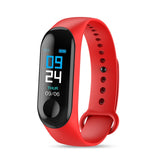 M3 Men Smart Wristband Color Screen Smart Band IP67 Waterproof Blood Pressure Heart Rate Sport Activity Fitness Smart Bracelet