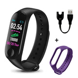 M3 Men Smart Wristband Color Screen Smart Band IP67 Waterproof Blood Pressure Heart Rate Sport Activity Fitness Smart Bracelet