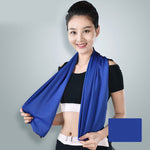 GIANTEX Summer Women Sports Towel Cold Feeling Sweat Cooling Ice Towel Running Outdoor Travel Gym Towel 30x100cm U1286