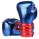 1 Pair Metal color Kids/Audlts Women Men Boxing Gloves for Sandbag Punch Training Muay Thai Karate Fight Mitts DEO 6-12oz