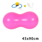 Sports Yoga Balls Pilates Peanut Fitness Ball Gym  Exercise Balance Fitball Exercise Pilates Workout Massage Ball with Pump