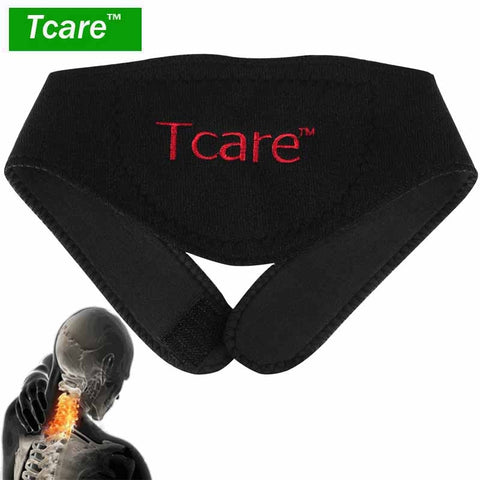 * Tcare 1Pcs Tourmaline Neck Belt Self-heating brace magnetic Therapy Wrap Protect band Neck Support Massager belt Health Care