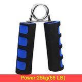 Sponge Heavy Hand Grip Arm Muscle Trainer Expander Fitness Professional Wrist Finger Gripper Strength Aluminum handle Silver