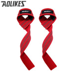 AOLIKES 1 Pair Weightlifting Wristband Sport Professional Training Hand Bands Wrist Support Straps Wraps Guards For Gym Fitness