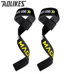 AOLIKES 1 Pair Weightlifting Wristband Sport Professional Training Hand Bands Wrist Support Straps Wraps Guards For Gym Fitness