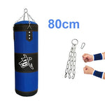 60/80/100/120/150/200cm Thickened Blue Canvas Punching Bag Unfilled Crossfit Heavy Duty Boxing Bags Muay Thai Boxsack Sand Bag