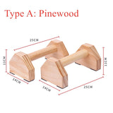 Push-up Stands Bars Anti-slip Wood Parallettes Calisthenics Push Up Board Training Fitness Body Building Gym Equipment for Home