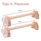 Push-up Stands Bars Anti-slip Wood Parallettes Calisthenics Push Up Board Training Fitness Body Building Gym Equipment for Home