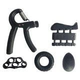 WorthWhile 5PC/Set Gym Fitness Adjustable Hand Grip Set Finger Forearm Strength Muscle Recovery Hand Gripper Exerciser Trainer