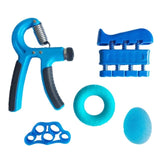 WorthWhile 5PC/Set Gym Fitness Adjustable Hand Grip Set Finger Forearm Strength Muscle Recovery Hand Gripper Exerciser Trainer