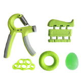 WorthWhile 5PC/Set Gym Fitness Adjustable Hand Grip Set Finger Forearm Strength Muscle Recovery Hand Gripper Exerciser Trainer