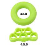 2pcs/set Finger Stretcher Silicone Hand Grip Strengthener Finger Resistance Bands Hand Extensor Exercise Strength Trainer Set