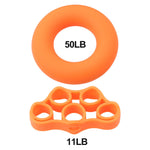 2pcs/set Finger Stretcher Silicone Hand Grip Strengthener Finger Resistance Bands Hand Extensor Exercise Strength Trainer Set