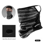 ROCKBROS Ice Silk Sunscreen Cycling Face Mask Men Bandana Running Hiking Fishing Out Sport Scarves Bike Bicycle Training Masks