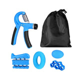 5 Pack Hand Grip Strengthener Workout Kit Forearm Grip Ball Ring Adjustable Resistance Hand Gripper Finger Exerciser Stretcher