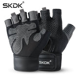 SKDK Breathable Fitness Gym Gloves with Wrist Support Workout Weight Lifting Crossfit Training Cycling Gloves Non-Slip 1Pair