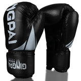 8 10 12 14 oz Twins Gloves Kick Boxing Gloves Leather PU Sanda Sandbag Training Black Boxing Gloves Men Women Guantes Muay Thai