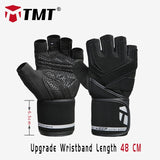 TMT  Sports Gym Gloves Weightlifting Fitness Workout Half Finger Gloves Men Bodybuilding Dumbbell Weight lifting Training Gloves