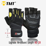 TMT  Sports Gym Gloves Weightlifting Fitness Workout Half Finger Gloves Men Bodybuilding Dumbbell Weight lifting Training Gloves