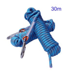 Rock Climbing Rope 10mm Tree Wall Climbing Harness Gear Outdoor Survival Fire Escape Safety Rope Hike Carabiner 10m 20m 30m