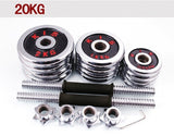 DMAR 20kg Electroplate Dumbbells Set Weights For Fitness Weightlifting Crossfit quipment Barbell Gym Muscle Strength Exercise