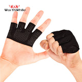 WorthWhile Gym Fitness Half Finger Gloves Men Women for Crossfit Workout Glove Power Weight Lifting Bodybuilding Hand Protector